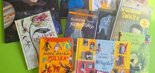 na zdjęciu znajdują się różnokolorowe książki, które szkoła otrzymała za udział w programie